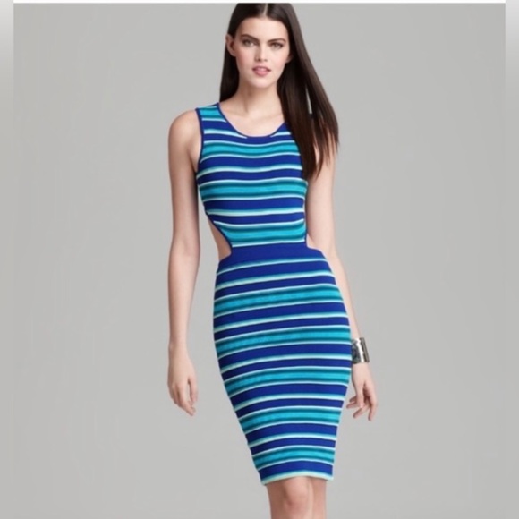 Torn by Ronny Kobo Harlow 2 piece skirt set teal small vibrant spring bodycon - Picture 2 of 7